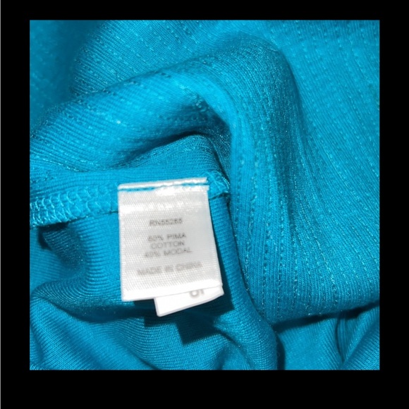 Express Sequined Tank Top Teal Size Medium - Picture 5 of 7